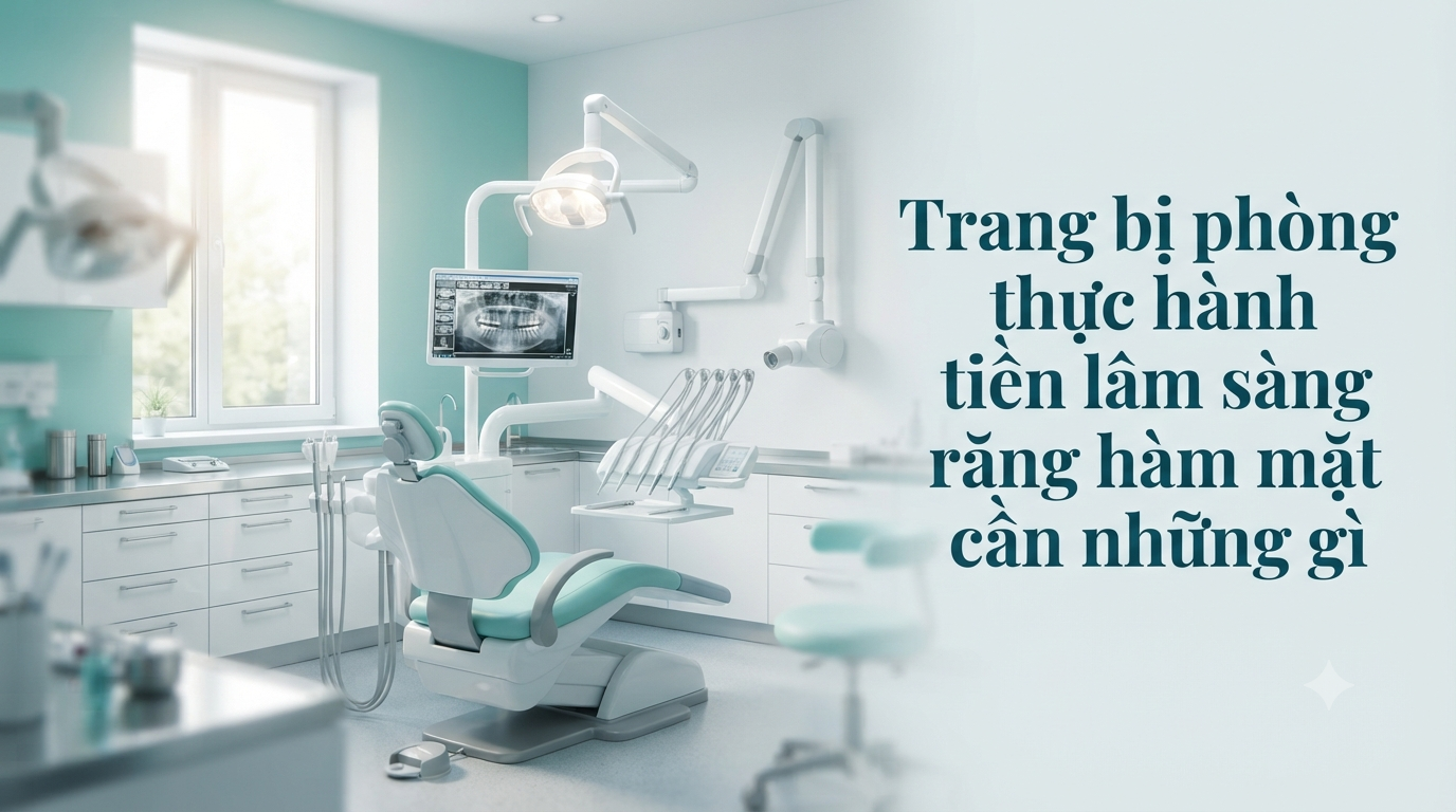 Trang bị phòng thực hành tiền lâm sàng răng hàm mặt cần những gì